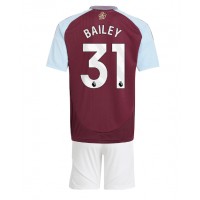 Dres Aston Villa Leon Bailey #31 Domáci pre deti 2024-25 Krátky Rukáv (+ trenírky)